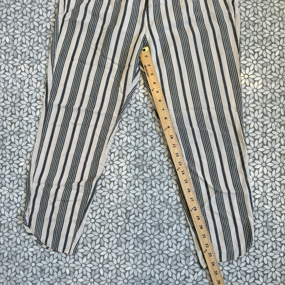 Women's Marine Layer Allison Pull On Pant, Blue/Blk Stripes, Size M - Picture 6 of 6